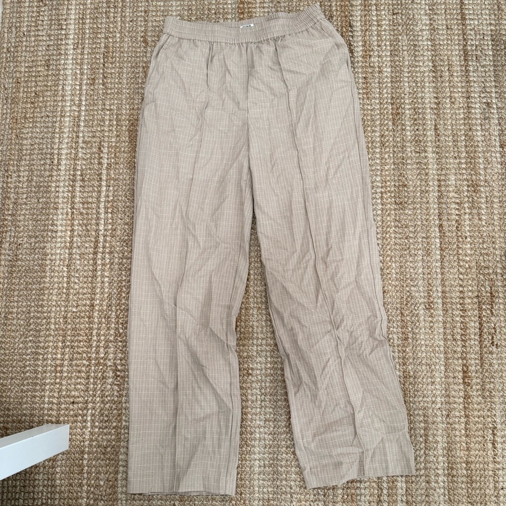 Cotton On Beige Checkered Trousers